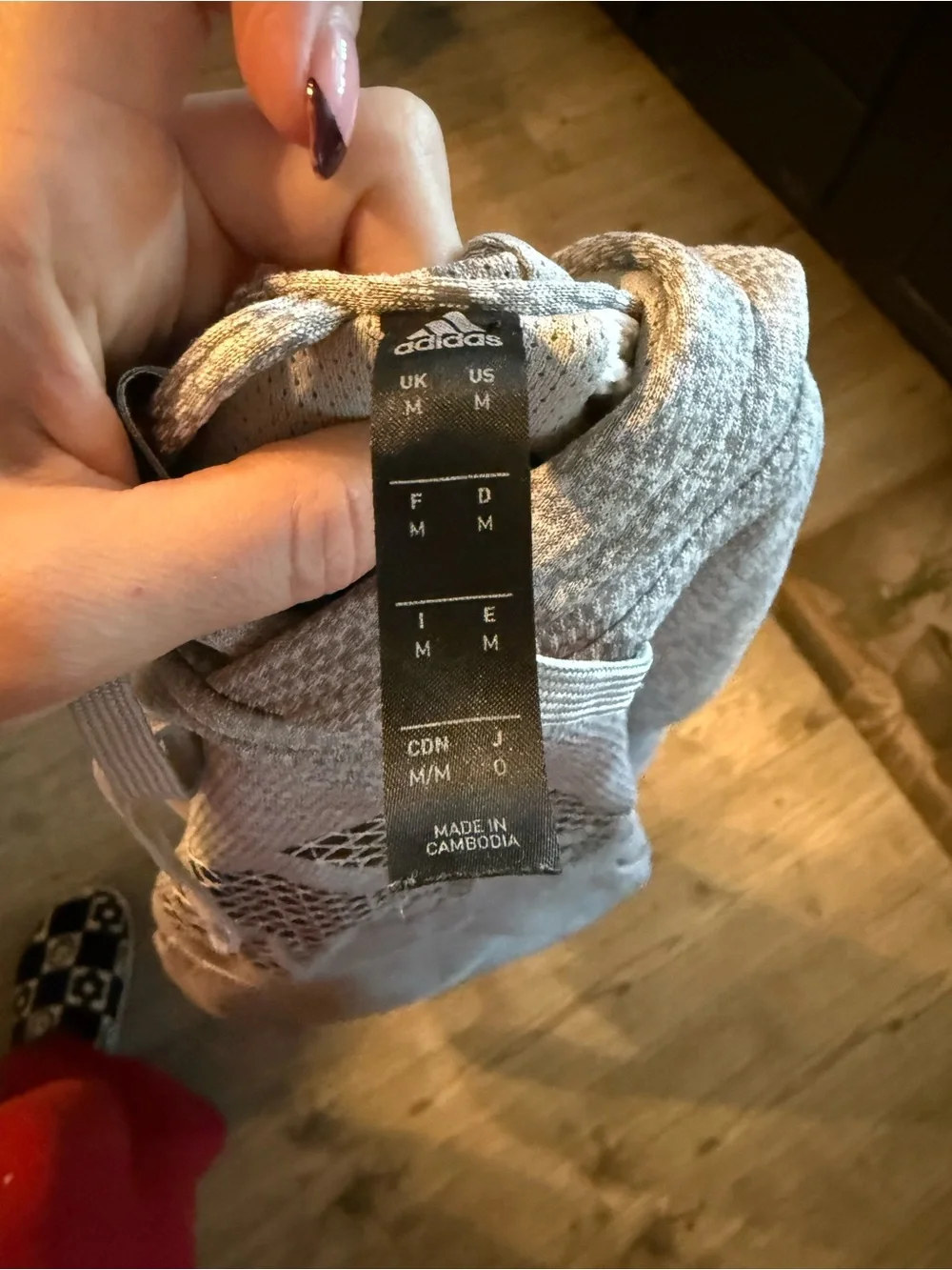 adidas Gray Crewneck Hoodie with Black Logo